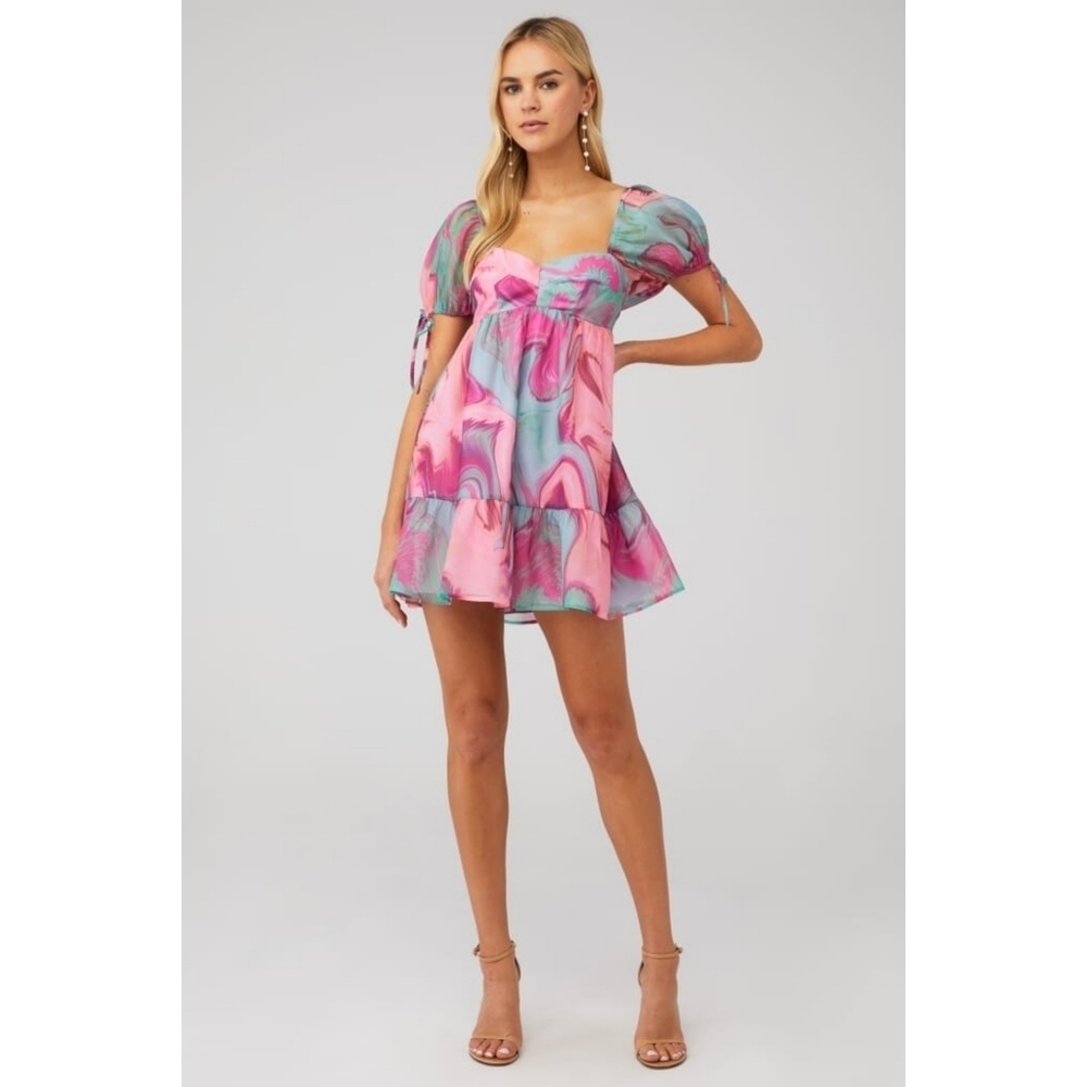 Amanda Uprichard Sicily Mini Babydoll Dress Size Medium